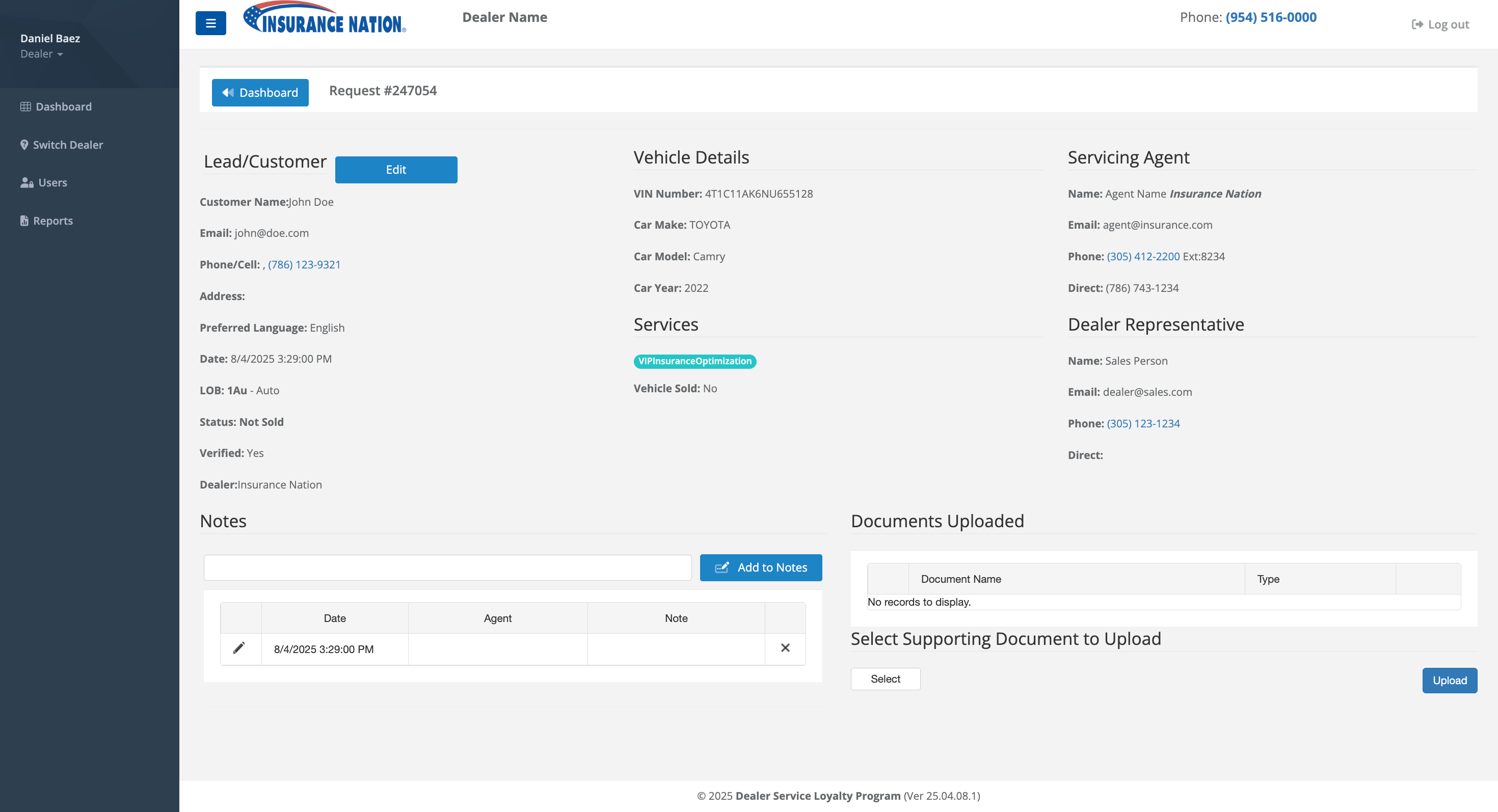 Dealer Service Project Image